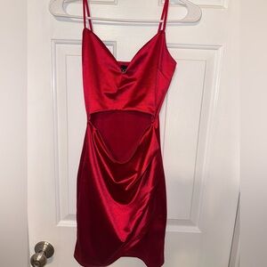 Windsor  Spaghetti Strap Mini Red Dress